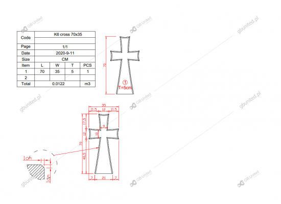 Tablica K6 cross